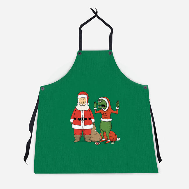 Stupid Santas-Unisex-Kitchen-Apron-pigboom