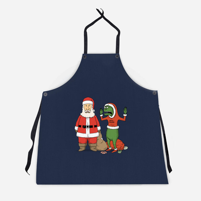 Stupid Santas-Unisex-Kitchen-Apron-pigboom