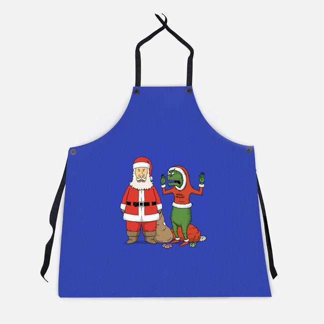 Stupid Santas-Unisex-Kitchen-Apron-pigboom