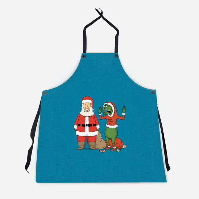 Stupid Santas-Unisex-Kitchen-Apron-pigboom