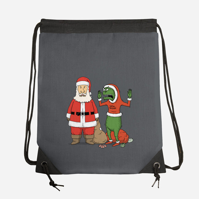 Stupid Santas-None-Drawstring-Bag-pigboom