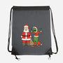 Stupid Santas-None-Drawstring-Bag-pigboom