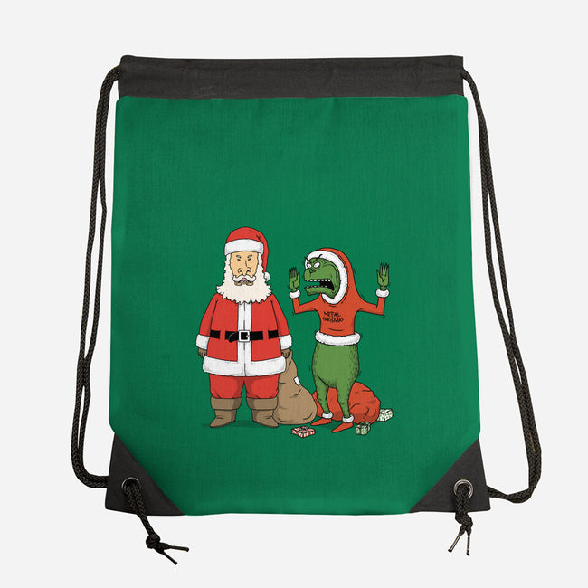 Stupid Santas-None-Drawstring-Bag-pigboom