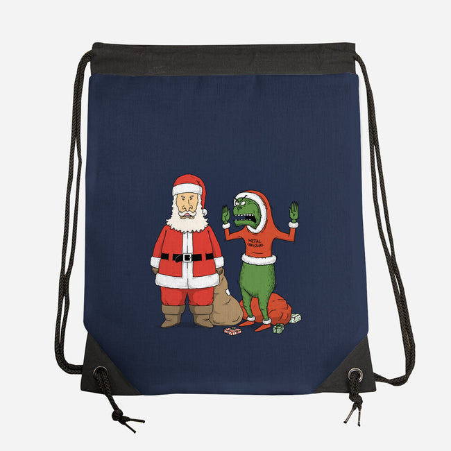 Stupid Santas-None-Drawstring-Bag-pigboom