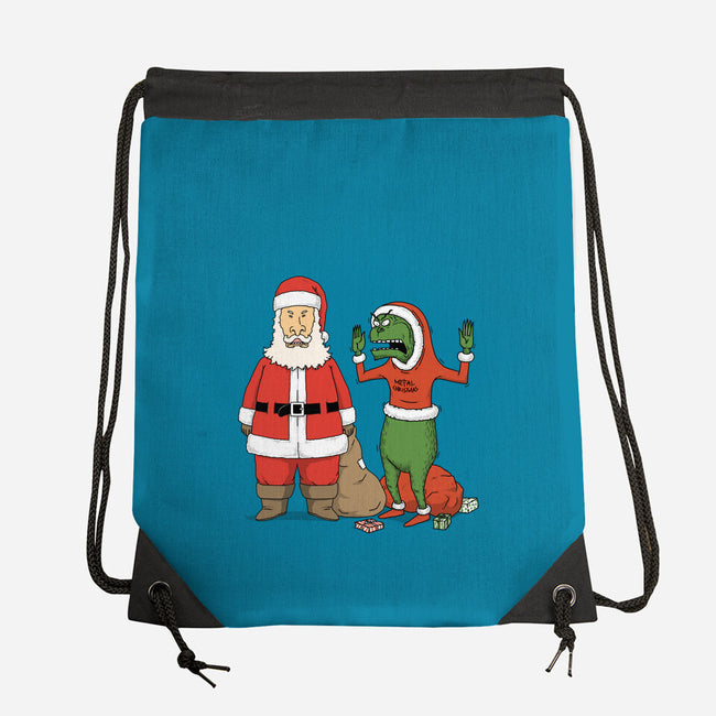 Stupid Santas-None-Drawstring-Bag-pigboom