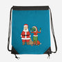 Stupid Santas-None-Drawstring-Bag-pigboom