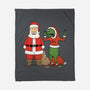 Stupid Santas-None-Fleece-Blanket-pigboom