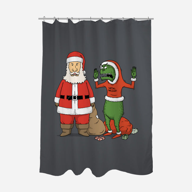 Stupid Santas-None-Polyester-Shower Curtain-pigboom
