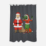 Stupid Santas-None-Polyester-Shower Curtain-pigboom