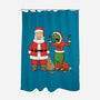 Stupid Santas-None-Polyester-Shower Curtain-pigboom