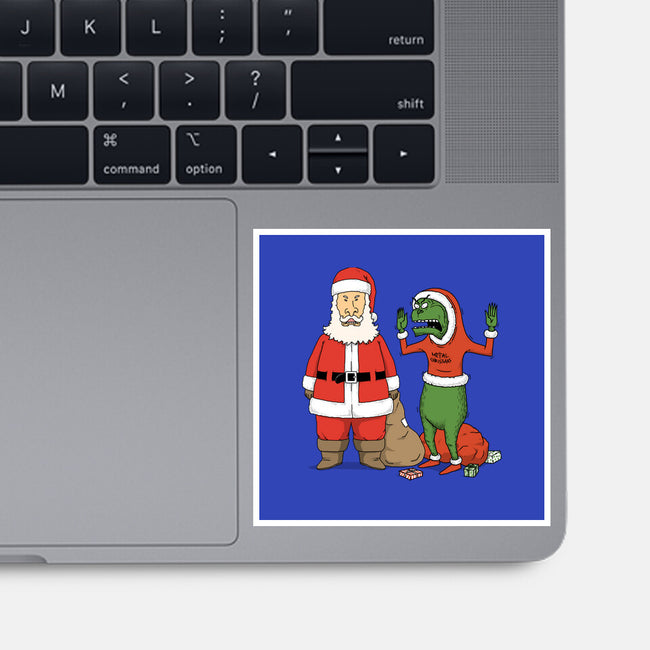 Stupid Santas-None-Glossy-Sticker-pigboom