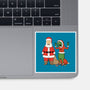Stupid Santas-None-Glossy-Sticker-pigboom
