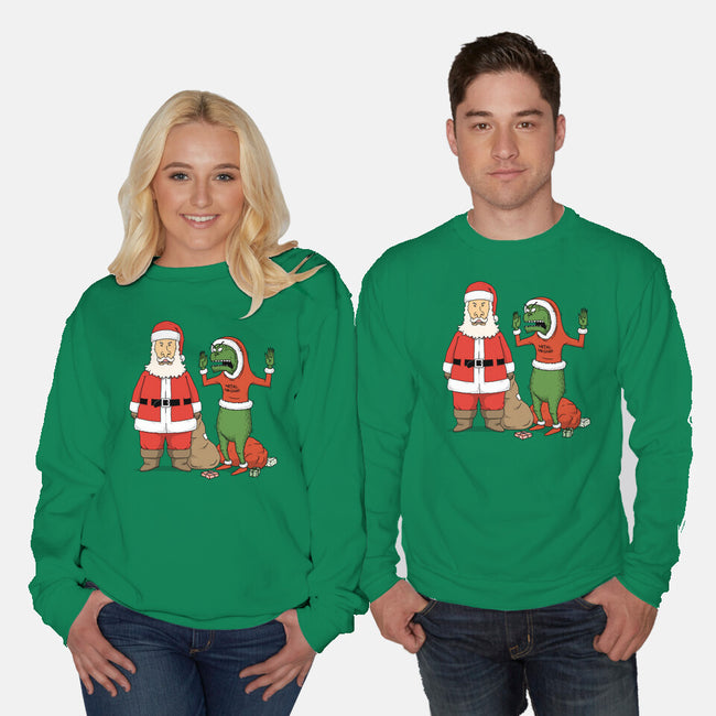 Stupid Santas-Unisex-Crew Neck-Sweatshirt-pigboom
