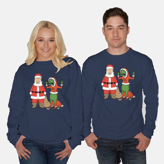 Stupid Santas-Unisex-Crew Neck-Sweatshirt-pigboom