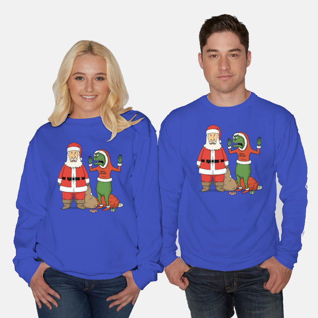 Stupid Santas-Unisex-Crew Neck-Sweatshirt-pigboom