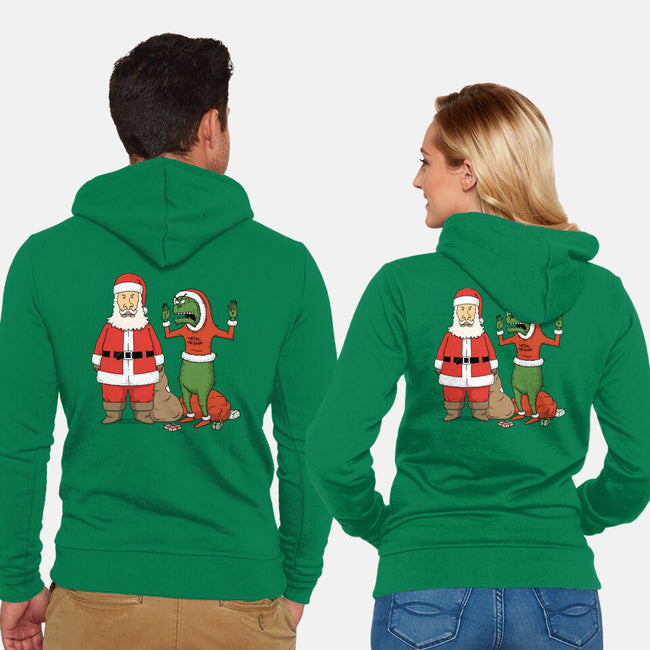 Stupid Santas-Unisex-Zip-Up-Sweatshirt-pigboom