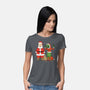 Stupid Santas-Womens-Basic-Tee-pigboom