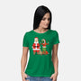 Stupid Santas-Womens-Basic-Tee-pigboom