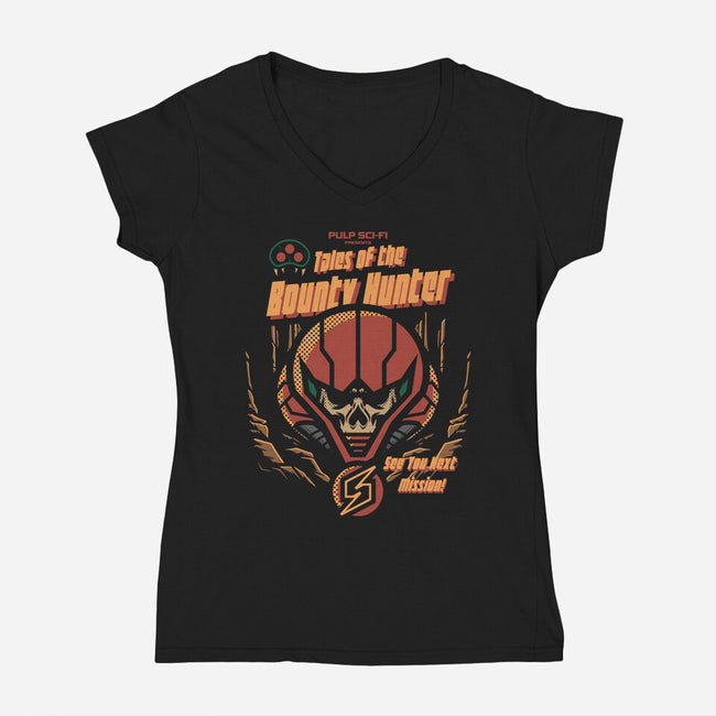 Tales Of The Bounty Hunter-Womens-V-Neck-Tee-jrberger