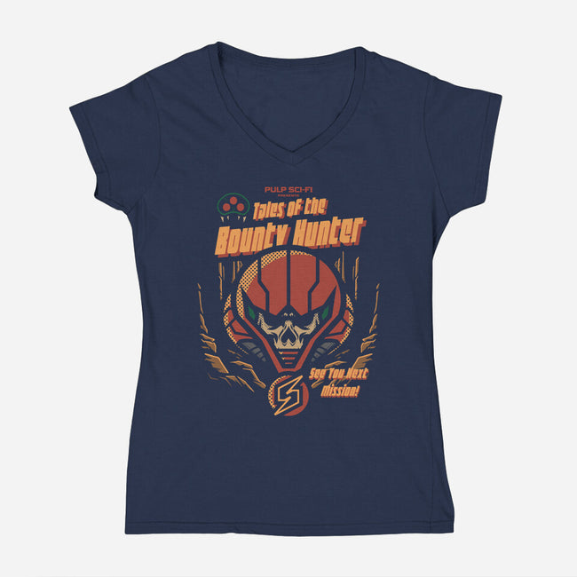 Tales Of The Bounty Hunter-Womens-V-Neck-Tee-jrberger