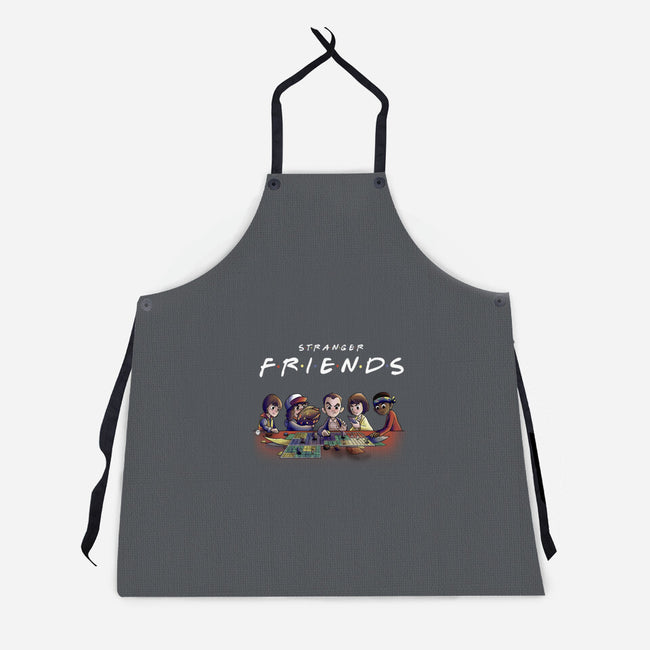 80s Stranger Friends-Unisex-Kitchen-Apron-fanfabio