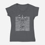 Silk Division-Womens-V-Neck-Tee-rocketman_art