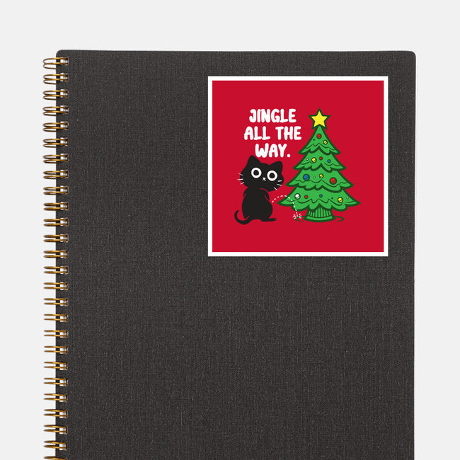 I Jingle All The Way-None-Glossy-Sticker-turborat14