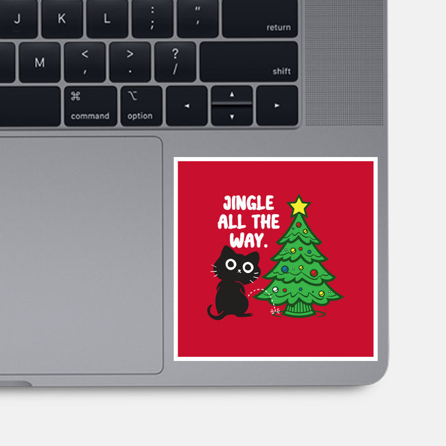 I Jingle All The Way-None-Glossy-Sticker-turborat14