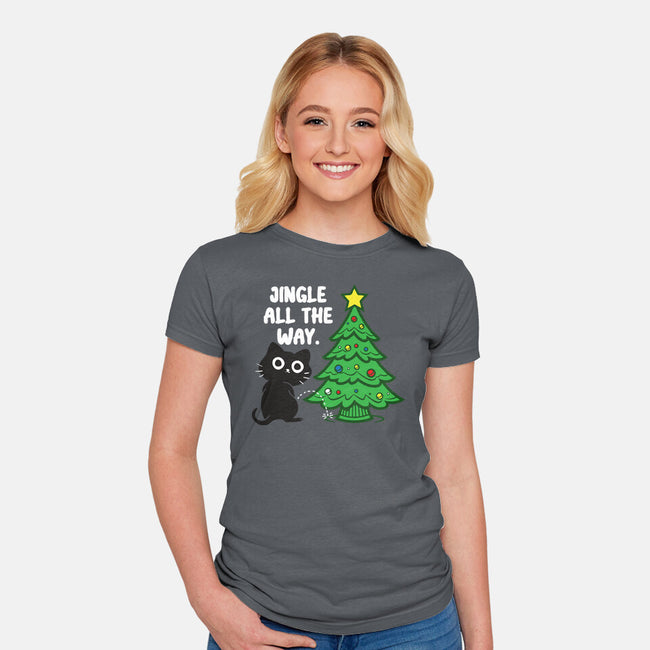 I Jingle All The Way-Womens-Fitted-Tee-turborat14