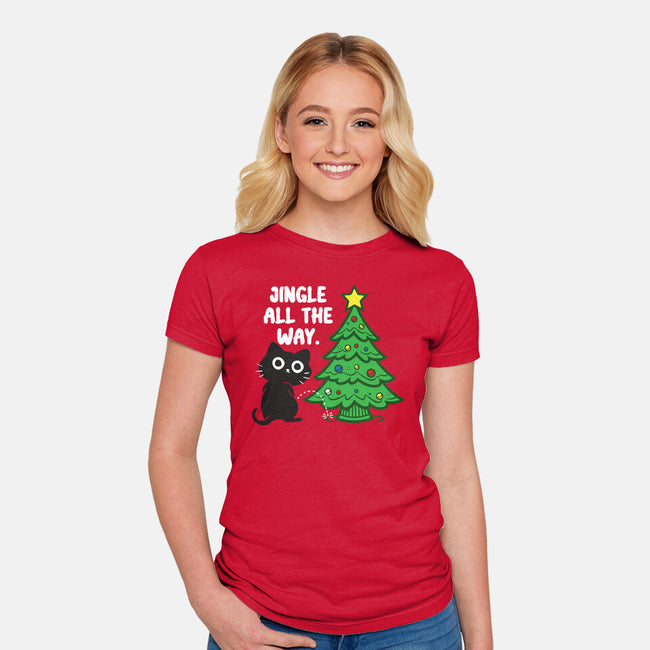 I Jingle All The Way-Womens-Fitted-Tee-turborat14