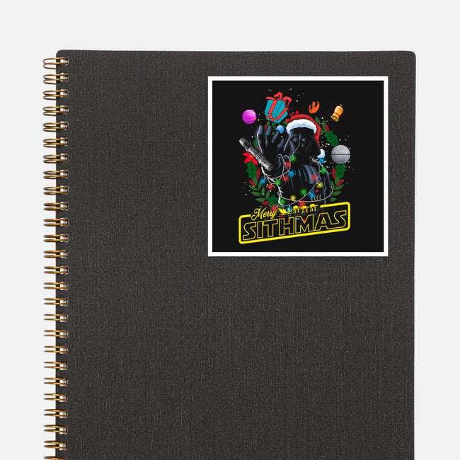 Santa Vader-None-Glossy-Sticker-Diego Oliver