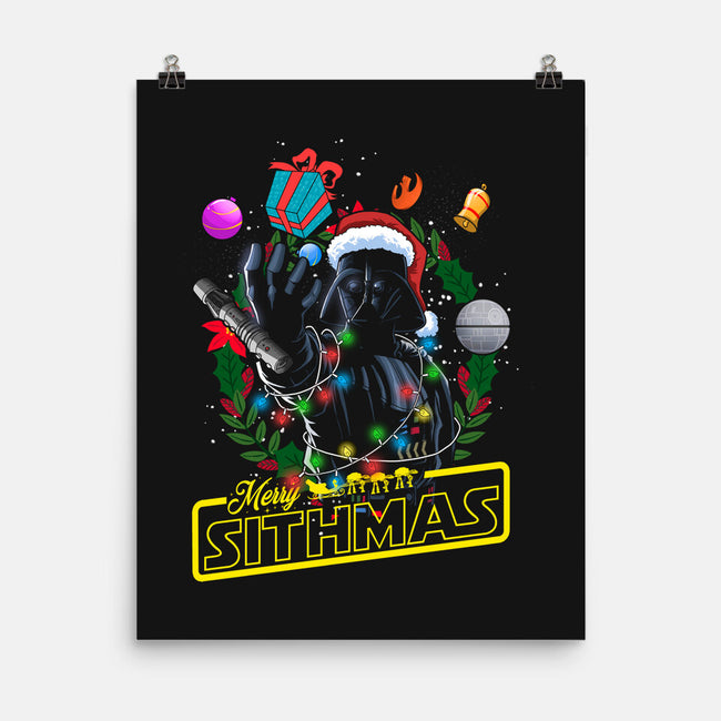 Santa Vader-None-Matte-Poster-Diego Oliver