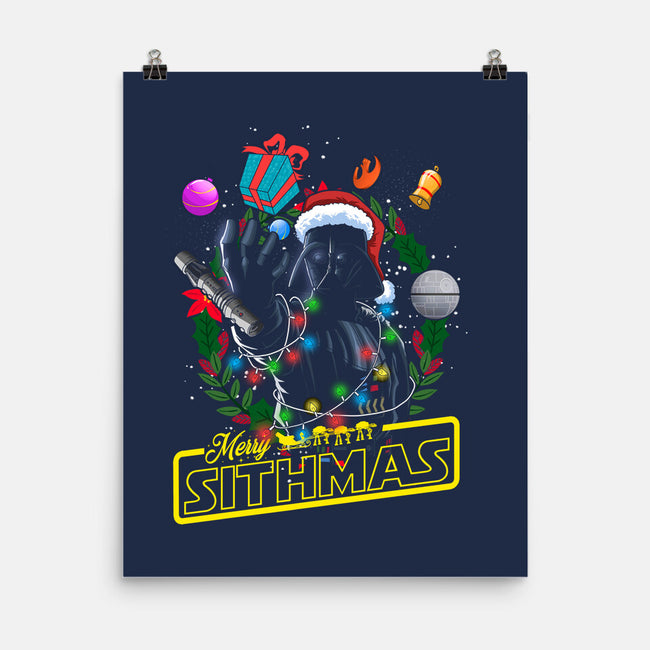 Santa Vader-None-Matte-Poster-Diego Oliver