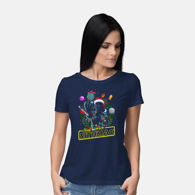 Santa Vader-Womens-Basic-Tee-Diego Oliver