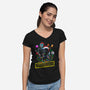 Santa Vader-Womens-V-Neck-Tee-Diego Oliver
