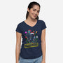 Santa Vader-Womens-V-Neck-Tee-Diego Oliver