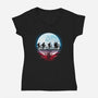 Strange Moon-Womens-V-Neck-Tee-Vallina84