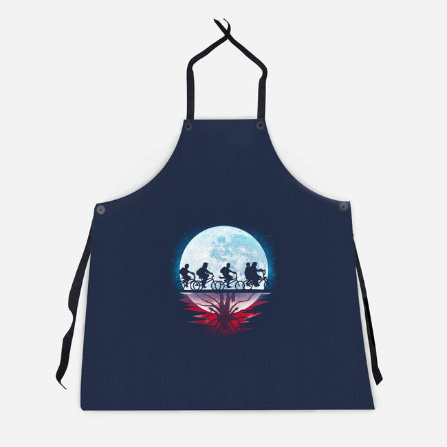 Strange Moon-Unisex-Kitchen-Apron-Vallina84