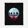 Strange Moon-None-Fleece-Blanket-Vallina84