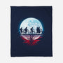 Strange Moon-None-Fleece-Blanket-Vallina84