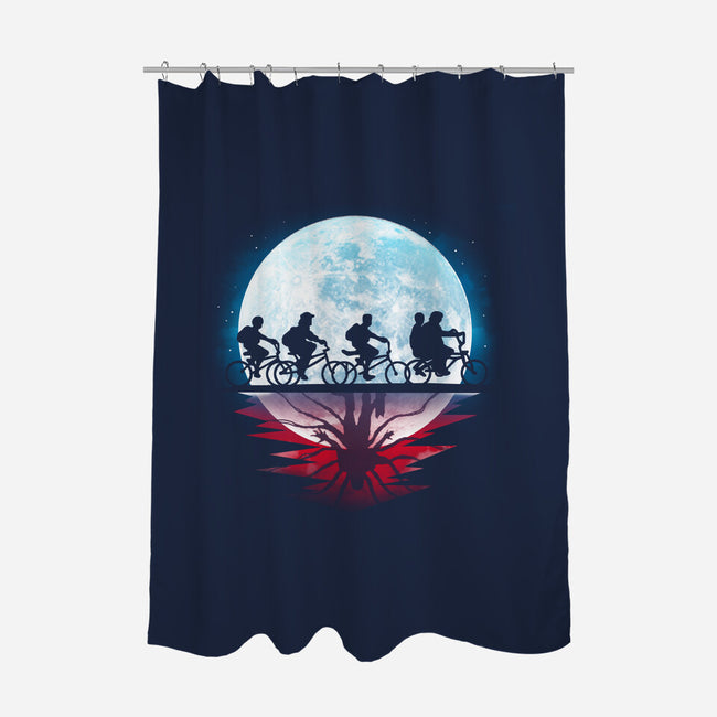 Strange Moon-None-Polyester-Shower Curtain-Vallina84