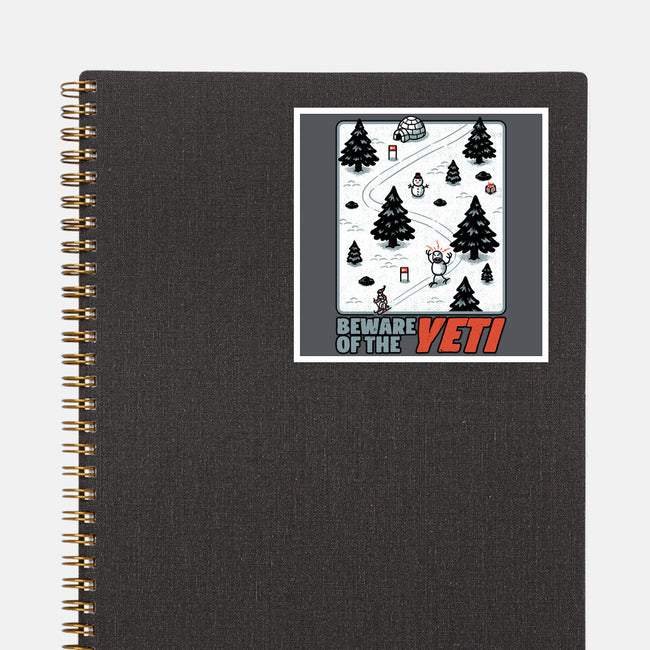 Winter Game Yeti-None-Glossy-Sticker-Studio Mootant