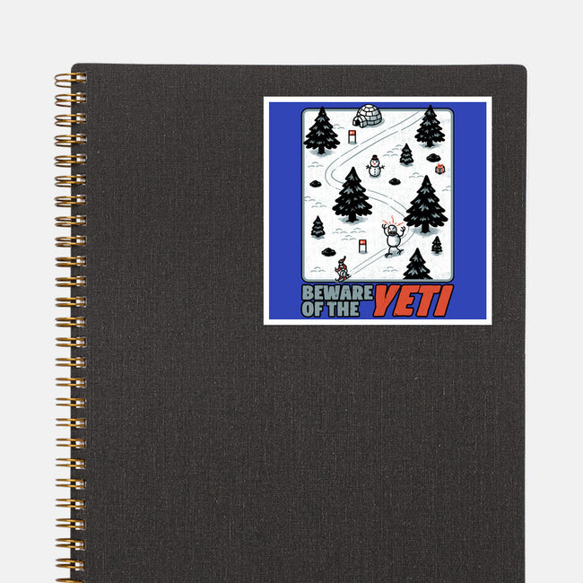 Winter Game Yeti-None-Glossy-Sticker-Studio Mootant