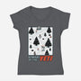 Winter Game Yeti-Womens-V-Neck-Tee-Studio Mootant