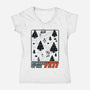 Winter Game Yeti-Womens-V-Neck-Tee-Studio Mootant