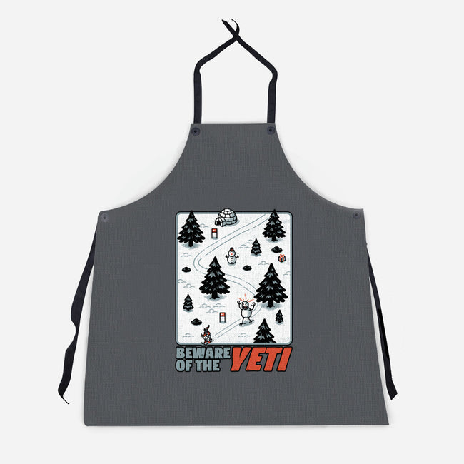Winter Game Yeti-Unisex-Kitchen-Apron-Studio Mootant
