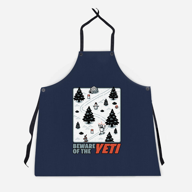 Winter Game Yeti-Unisex-Kitchen-Apron-Studio Mootant