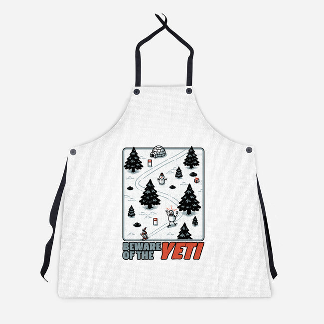 Winter Game Yeti-Unisex-Kitchen-Apron-Studio Mootant