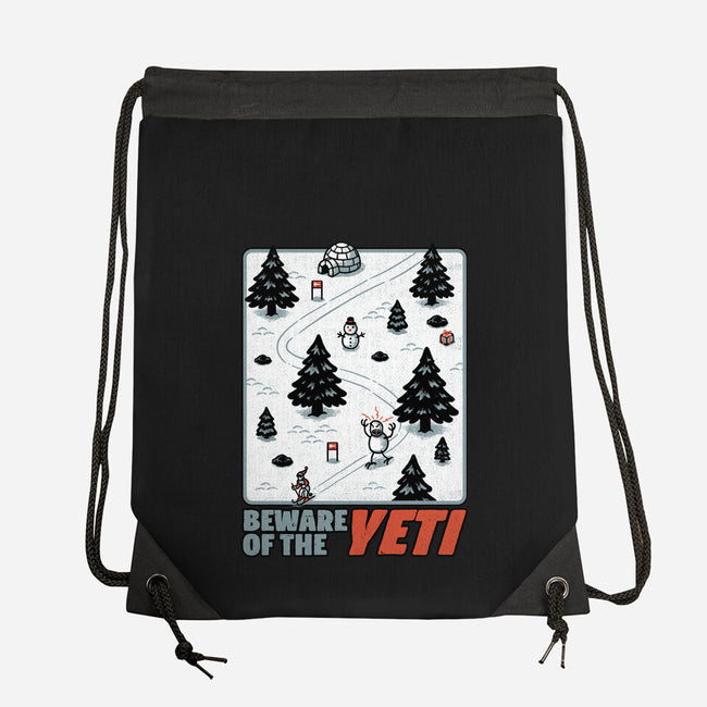 Winter Game Yeti-None-Drawstring-Bag-Studio Mootant