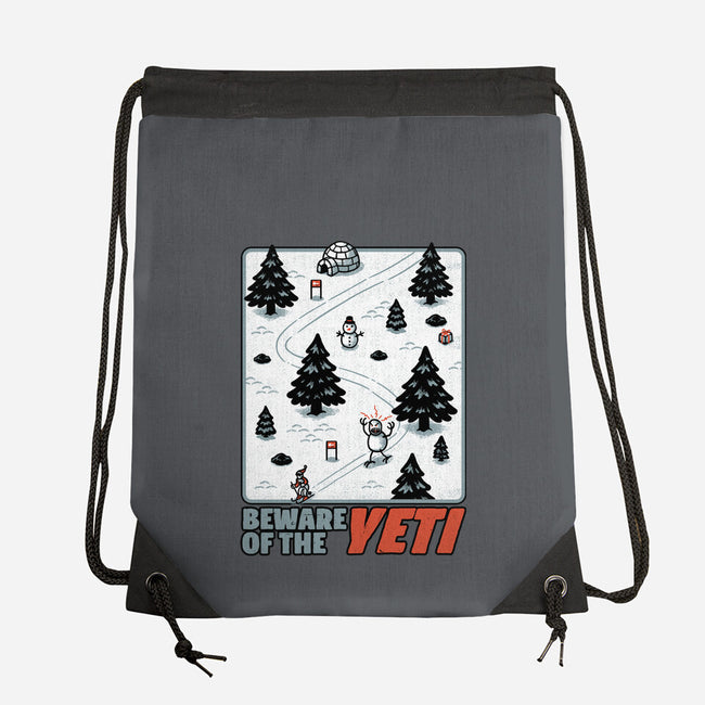 Winter Game Yeti-None-Drawstring-Bag-Studio Mootant